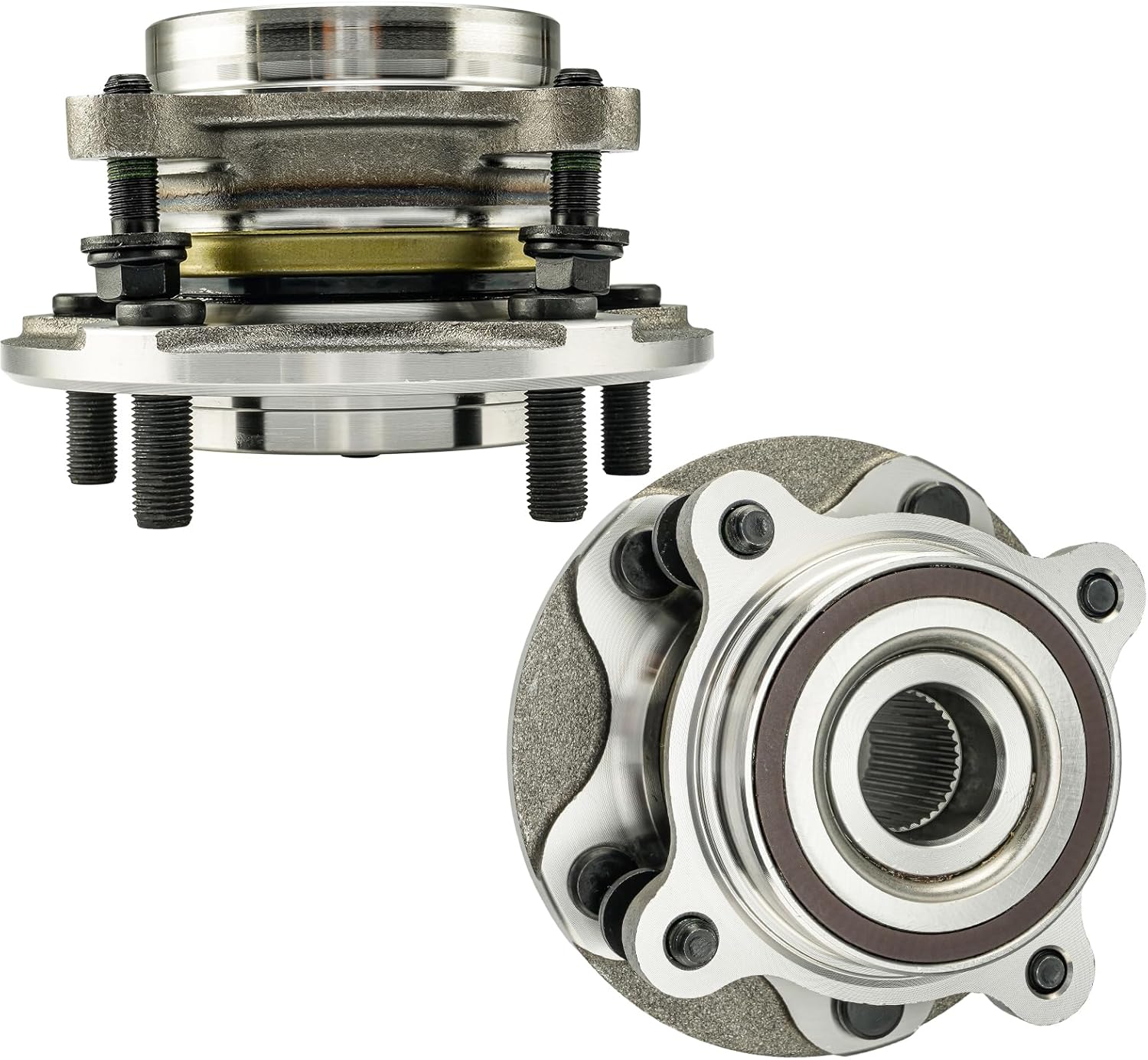 PHILTOP 515202 4WD Front Wheel Hub Assembly Fit for Toyota Tundra 2007-2021, Toyota Sequoia 2008-2022 Wheel Hub Bearings