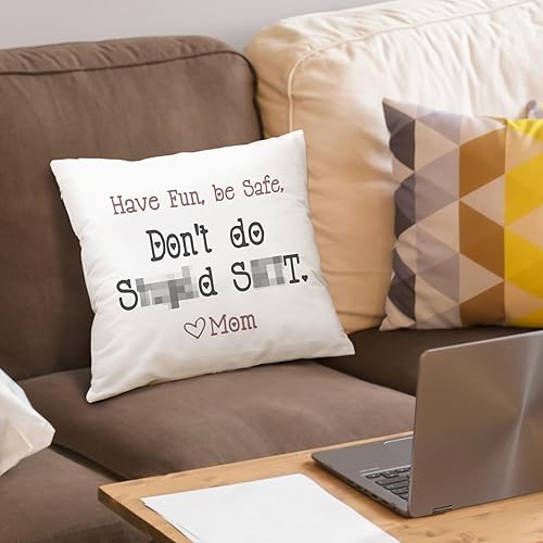 Miniatura 2 de Have Fun Be Safe Don't Do Throw - Fundas de cojín para dormitorio universitario, divertidos regalos de graduación, para el hogar, sofá, sala de