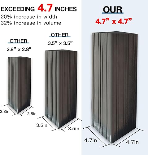 Miniatura 4 de Domi - Cenador de techo rígido de 10 x 12 pies, kiosco de aluminio para exteriores con doble techo de acero galvanizado, cenador permanente con