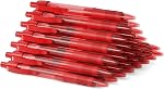 Deegtran Stylos en vrac, 30 Pack Stylo à encre noire avec poignée souple, Stylos à bille rétractables en gros pour l'école de bureau, point moyen lisse 1.0MM