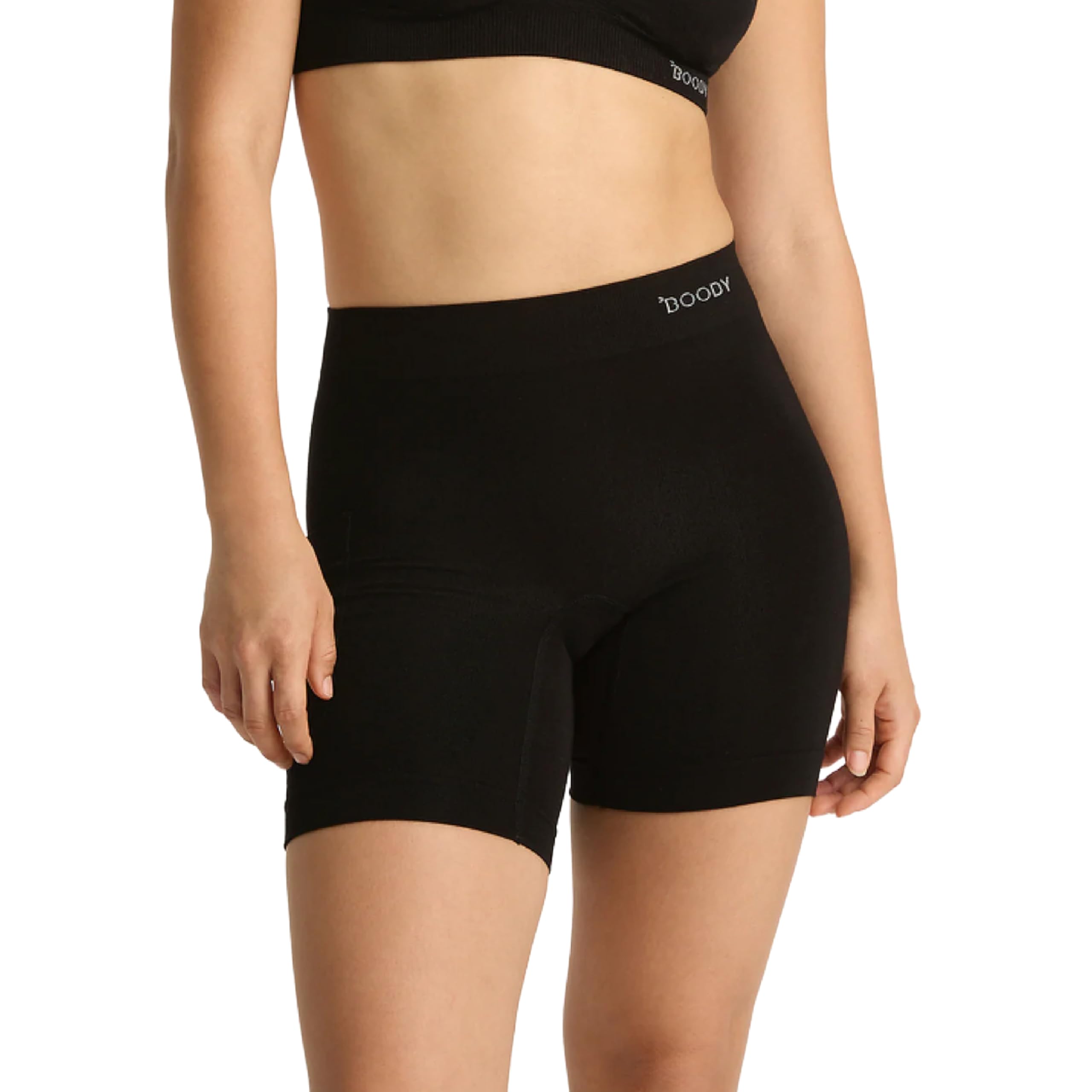 Boody Seamfree Undershorts with Pocket 6" - Black / 4XL
