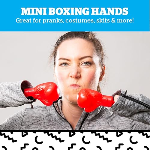 Miniatura 2 de BigMouth Inc Tiny Hands Gag Gifts Baby Hands on a Stick - Manos pequeñas falsas para disfraces y bromas - Marionetas divertidas - Guantes de boxeo