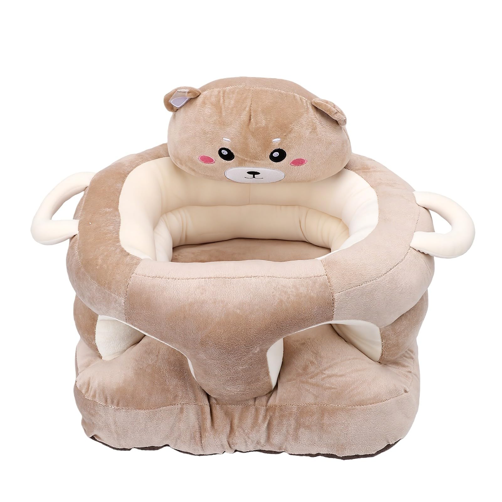 Generic Seggiolino per Bambini in Peluche, Simpatico Cartone Animato, Sedia con Supporto per la Schiena per Neonati, per Sedersi, Materiale Morbido per i più Piccoli (Orsa)