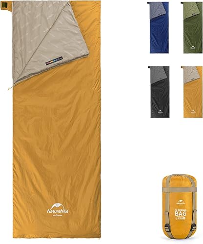 Naturehike Saco de dormir ultraligero  Sobre ligero portátil, impermeable, cómodo con saco de compresión, ideal para viajes de 3 estaciones,