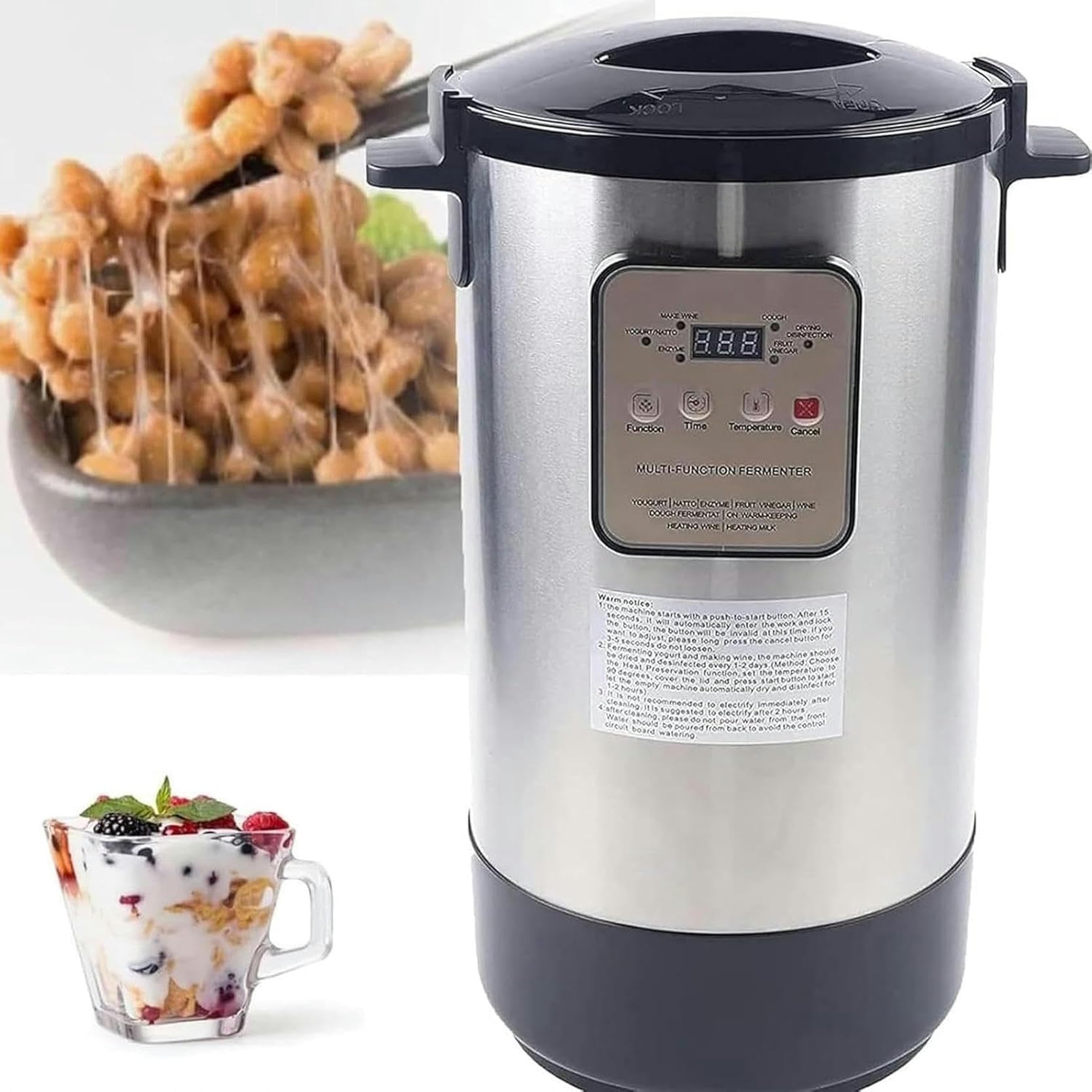 Gewerbliche Fermentationsanlage mit 12-Liter-Joghurtfermenter, vollautomatische intelligente Steuerung, für Knoblauch, Naturjoghurt, Essiggurken, Klebreis, Joghurt,