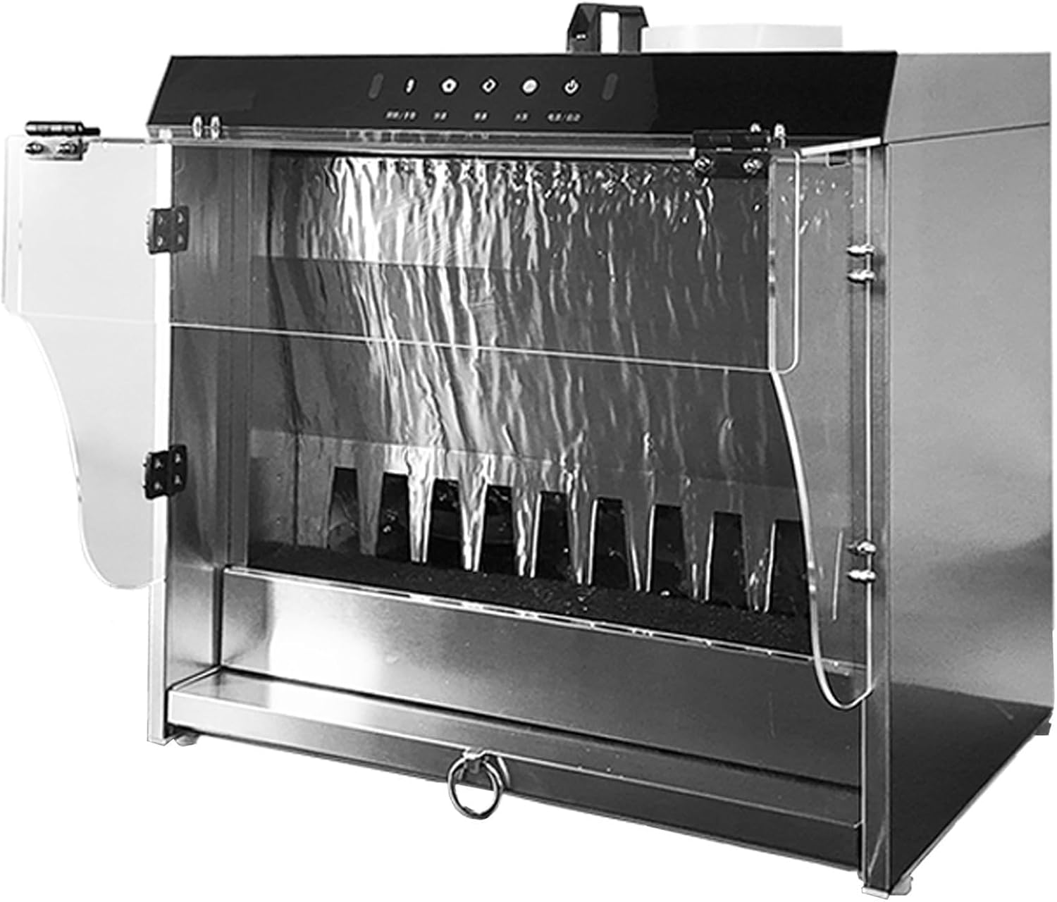 Water-Based Paint Spray Booth with Dual Filtration, Touch Control, 3 Adjustable LED Lights, High Airflow for DIY Art, Crafts, Models, and Painting