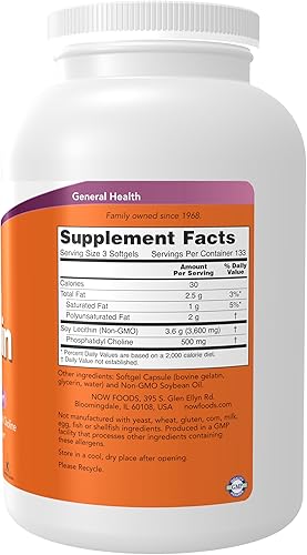 Miniatura 2 de Girasol lecitina Now Foods sin OGM 004 onzas cápsulas blandas 200 unidades 9003 1 1