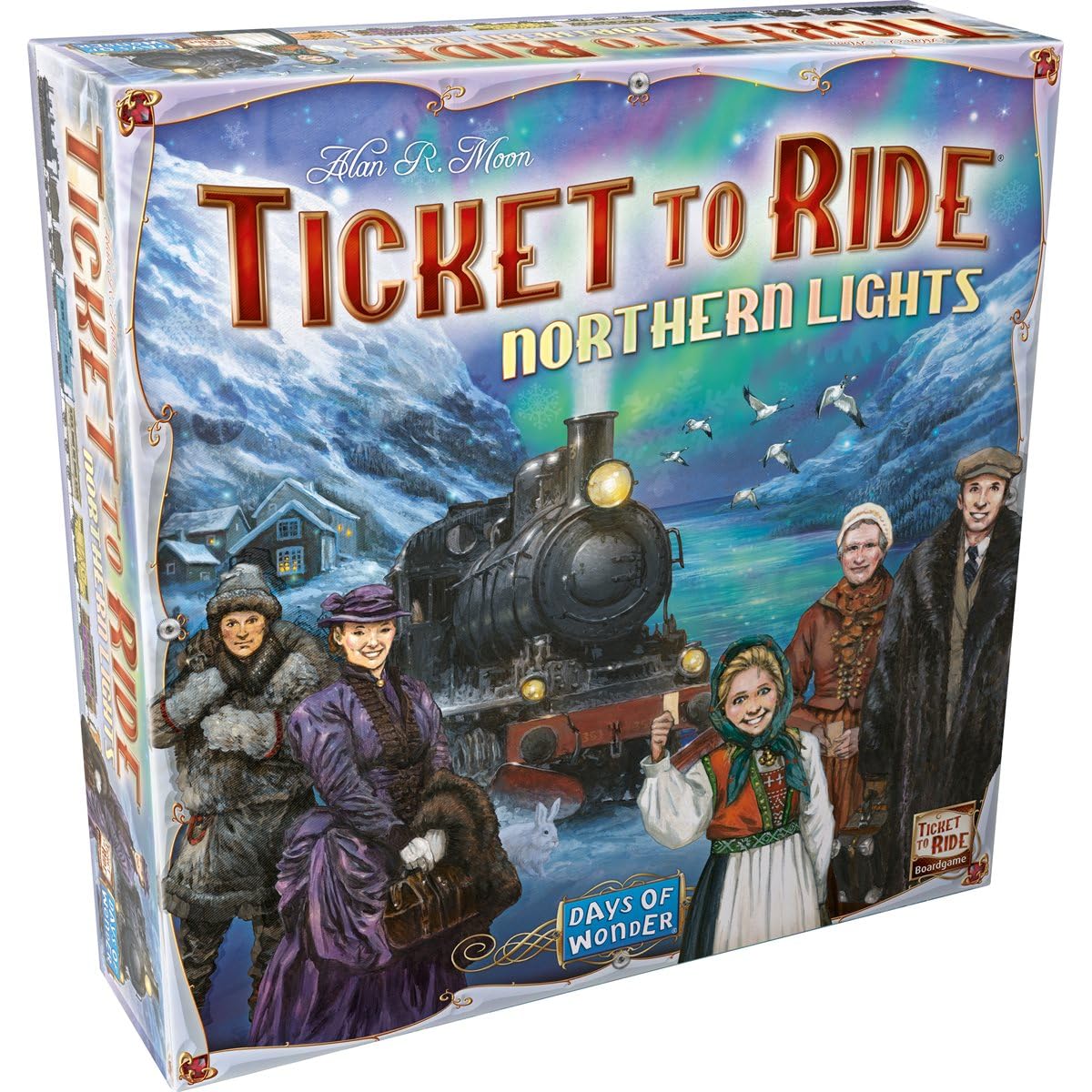 Les Aventuriers du Rail - Aurores Boreales Français - Juegos de mesa - Estrategia/Transporte - Juegos para la familia - A partir de 8 años - 2 a 5 jugadores - Tiempo de juego de 45 a 60 minutos