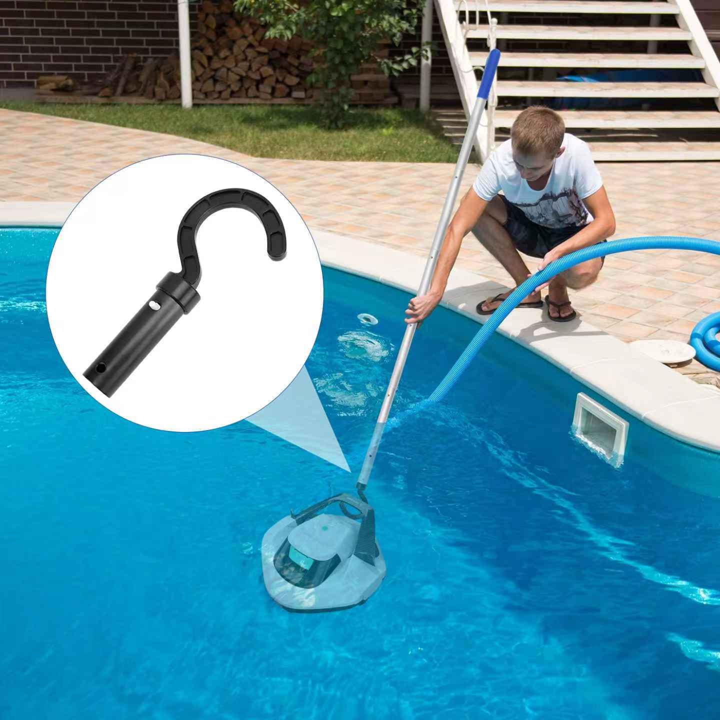 Haken für Poolroboter mit Teleskopstange Poolhaken für Poolstange Haken Poolroboter Pool Reinigungszubehör Haken Zubehör Haken für Poolroboter(185 cm)