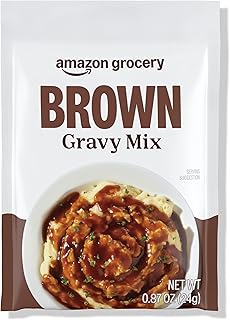 Amazon Grocery, Brown Gravy Mix, 0.87 Oz (Previously Happy Belly, Packaging May Vary)