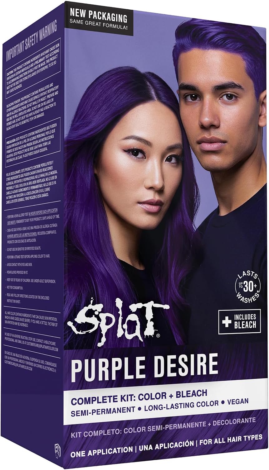 Splat Semi Perm Hair Color, Purple Desire Purple Desire
