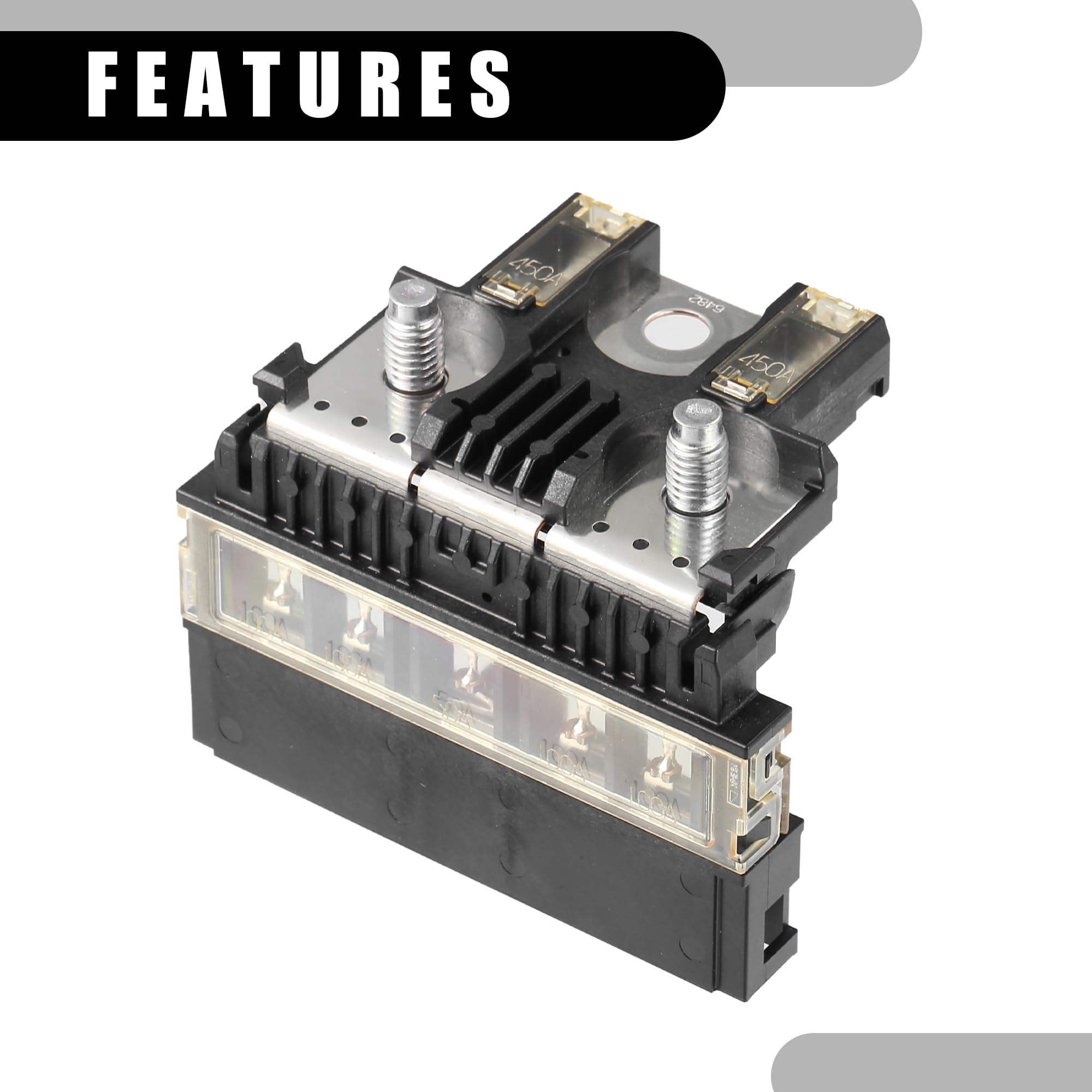 Assemblaggio terminale Fusibile Batteria - per Nissan G35 Plastica Nera - 1 Pezzo
