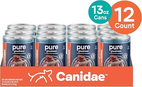 Miniatura 2 de Canidae Pure Limited Ingredient - Alimento húmedo prémium para perros, receta de cordero, pavo y pollo, 13 onzas (caja de 12), sin granos