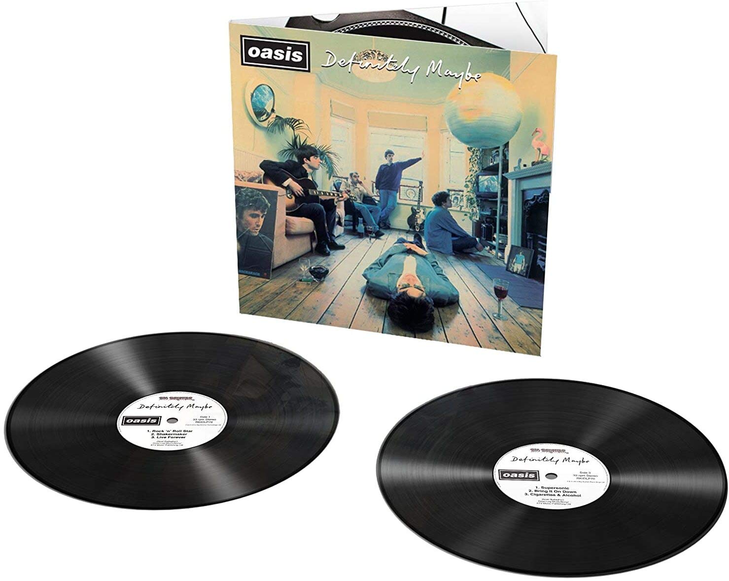 OASIS Definitely Maybe 30周年 ピンク&ホワイトマーブル Definitely