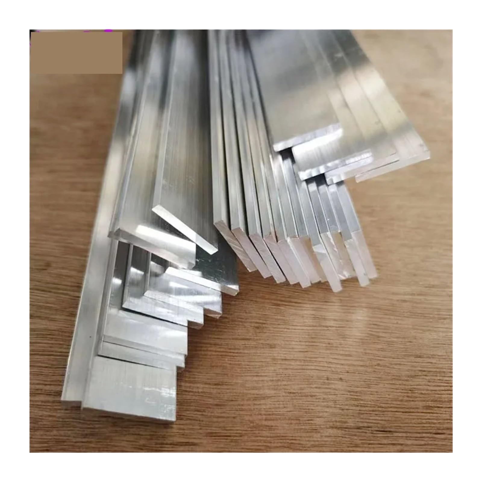 3 Pieces Square Aluminum Bar, 1/4" Thickness X 2" Width X 12" Length Square Aluminum Flat Bar, 6061 Aluminum Flat Plate, 6mm X 50mm X 305mm T6511 - View #2