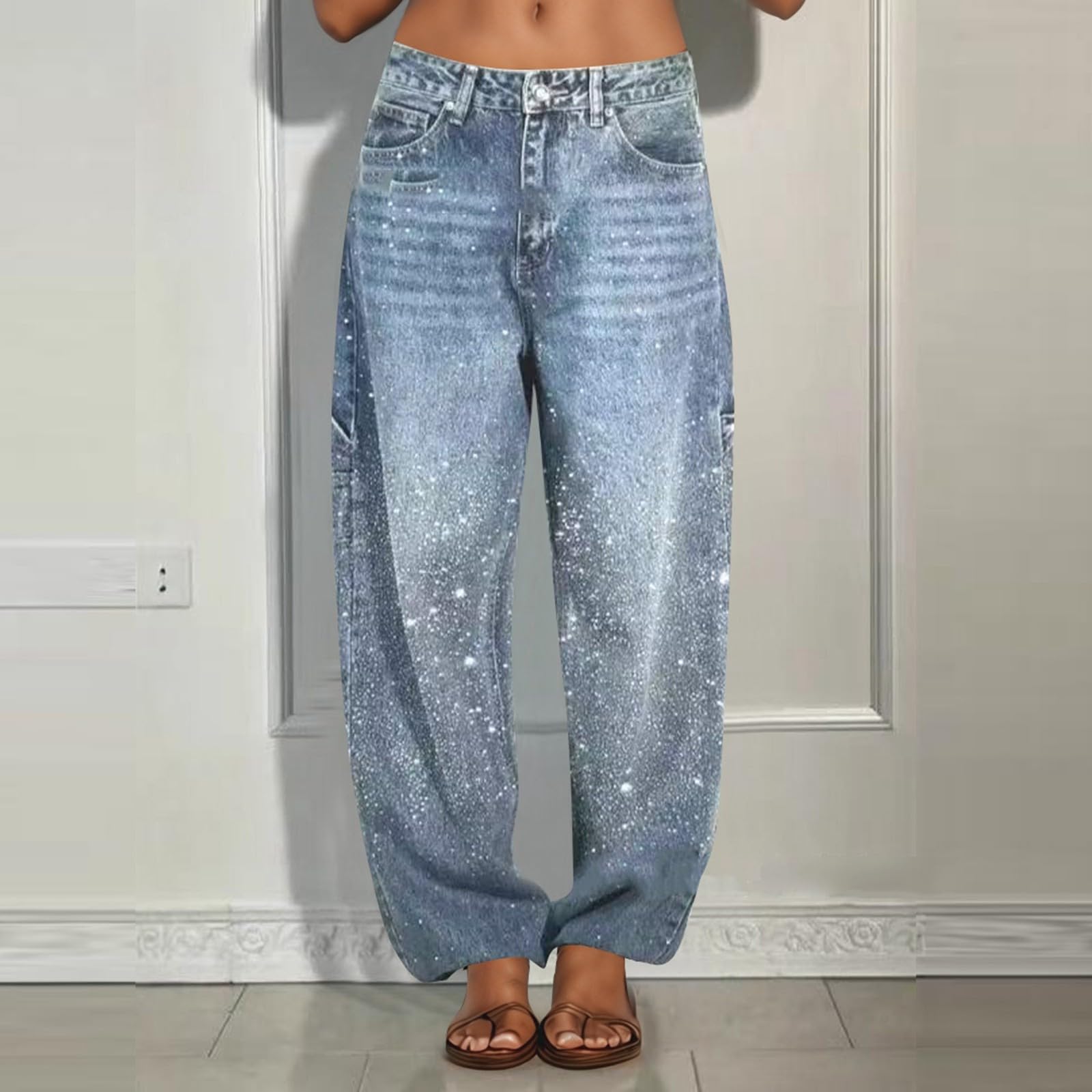 Ropa De Mujer Pantalones Y2K Jeans Baile Urbano Elasticos Vaqueros Vintage Talla Grande Tallas Grandes Anchos Cargo Push Up Wide Leg