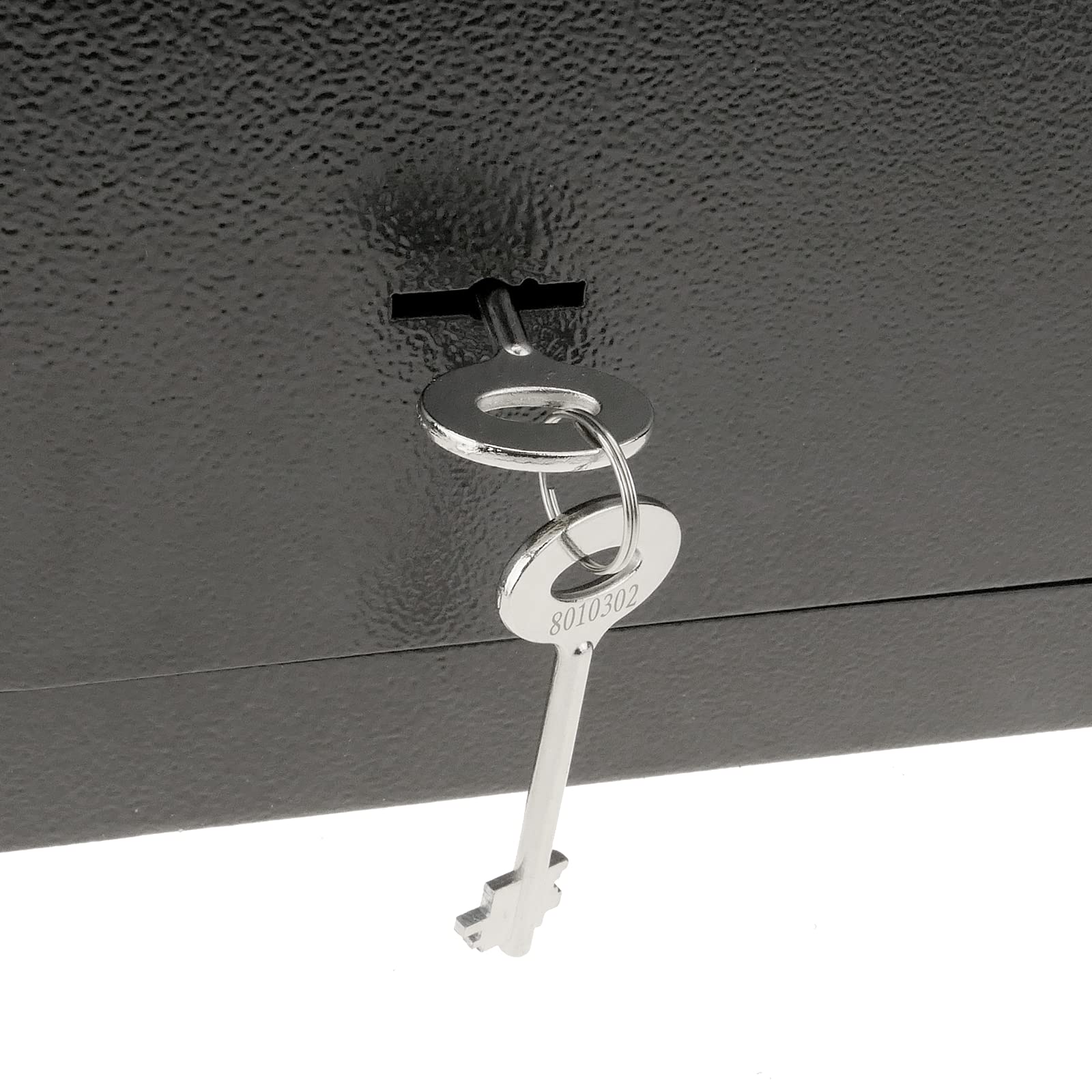 PrimeMatik BY073-VCES Unterputz-Sicherheitssafe aus Stahl mit Schlüsseln 40 x 20 x 25 cm schwarz (BY073)