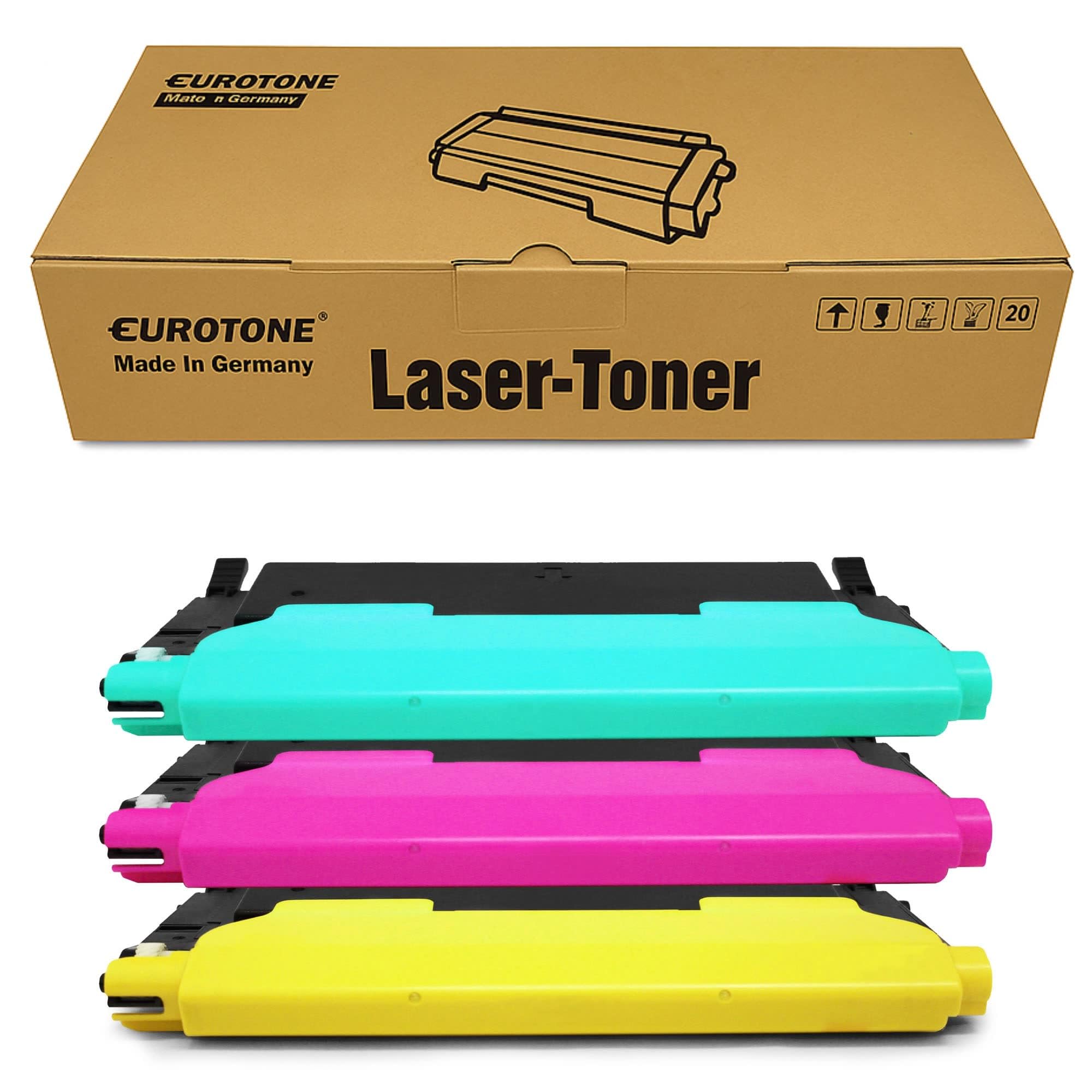 Eurotone 3X toner kompatybilny z Samsung CLP 320 325 jak CLT-4072S P4072C Color niebieski czerwony żółty