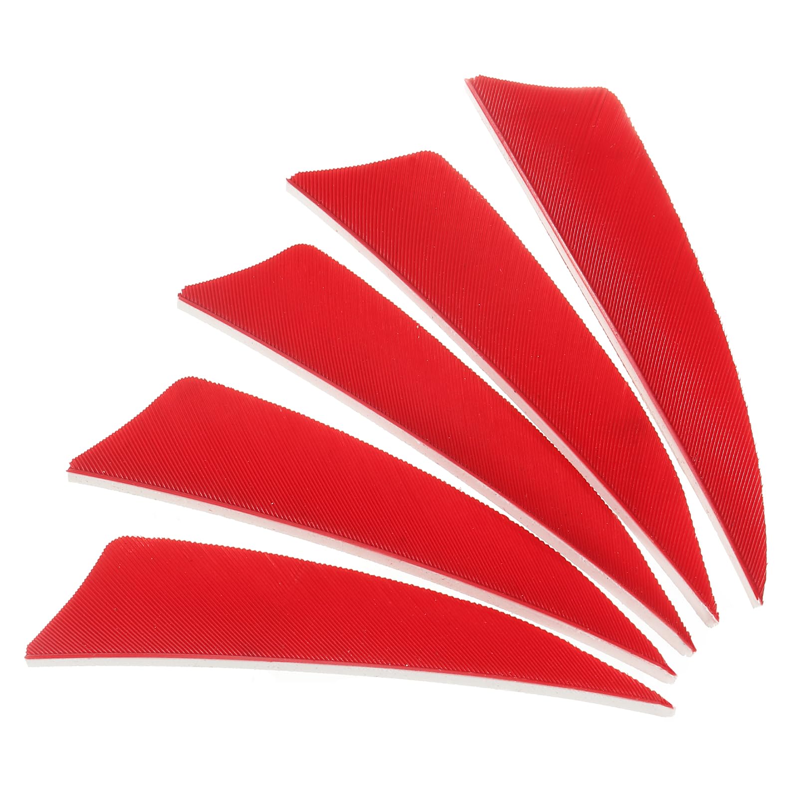PATIKIL Plumas de Flecha 50 Pack 3 Pulgadas Pluma de Pavo Flecha Fletch ala Izquierda Flechado Rojo para Tiro al Blanco DIY