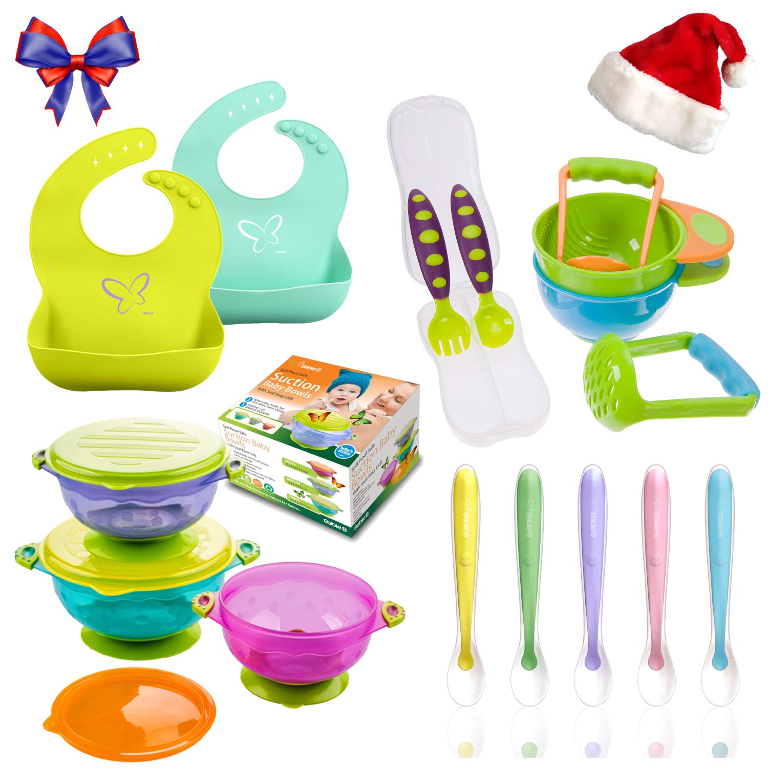 Baby Spoon BPA Free Silicone Soft-Tip First Best Stage Infant & Toddlers Spoons Safe for Solid Feeding Gum-Friendly Great Baby Shower Gift Set 5 pack