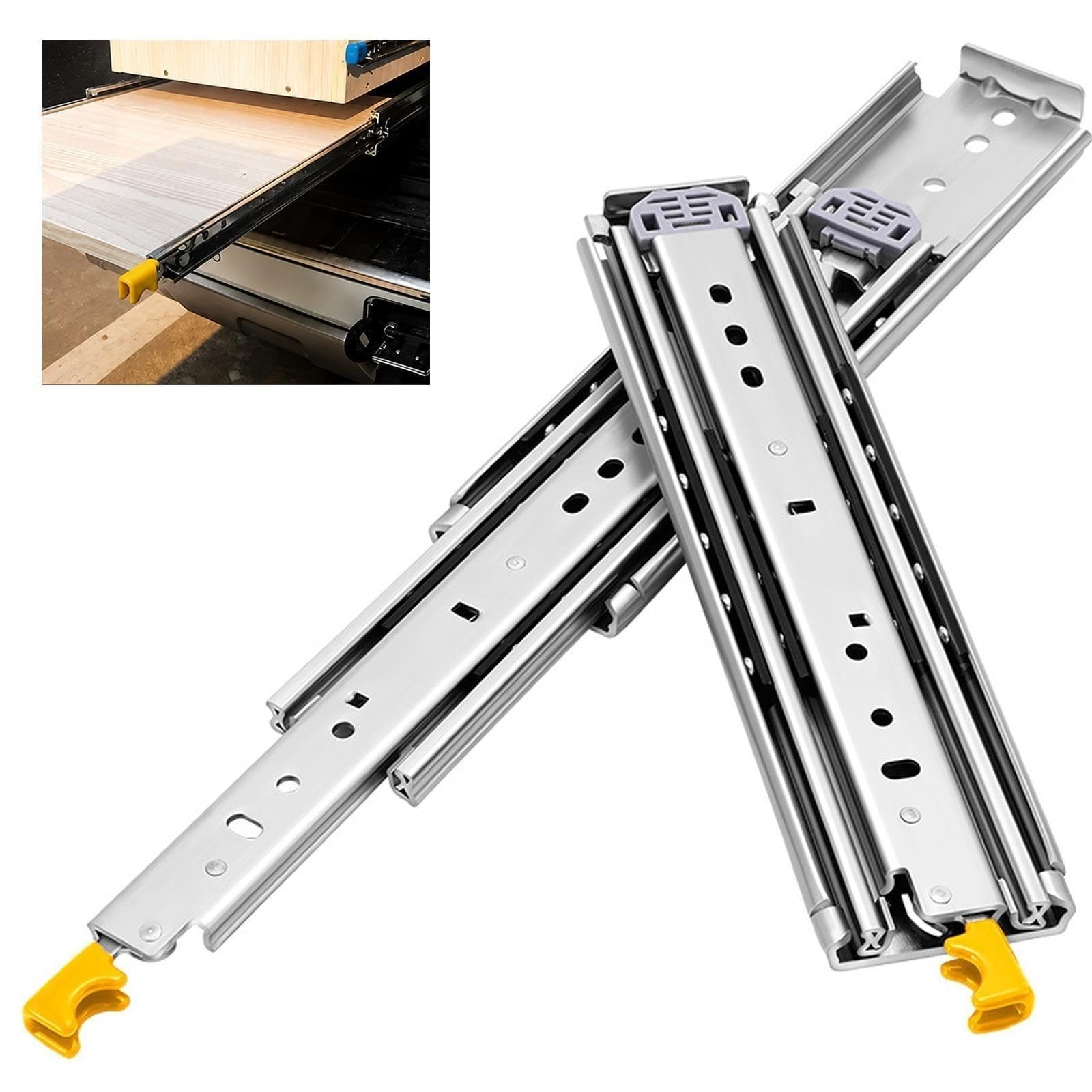 Guide cassetti pesanti, fino a 220 kg, estrazione totale, industriali