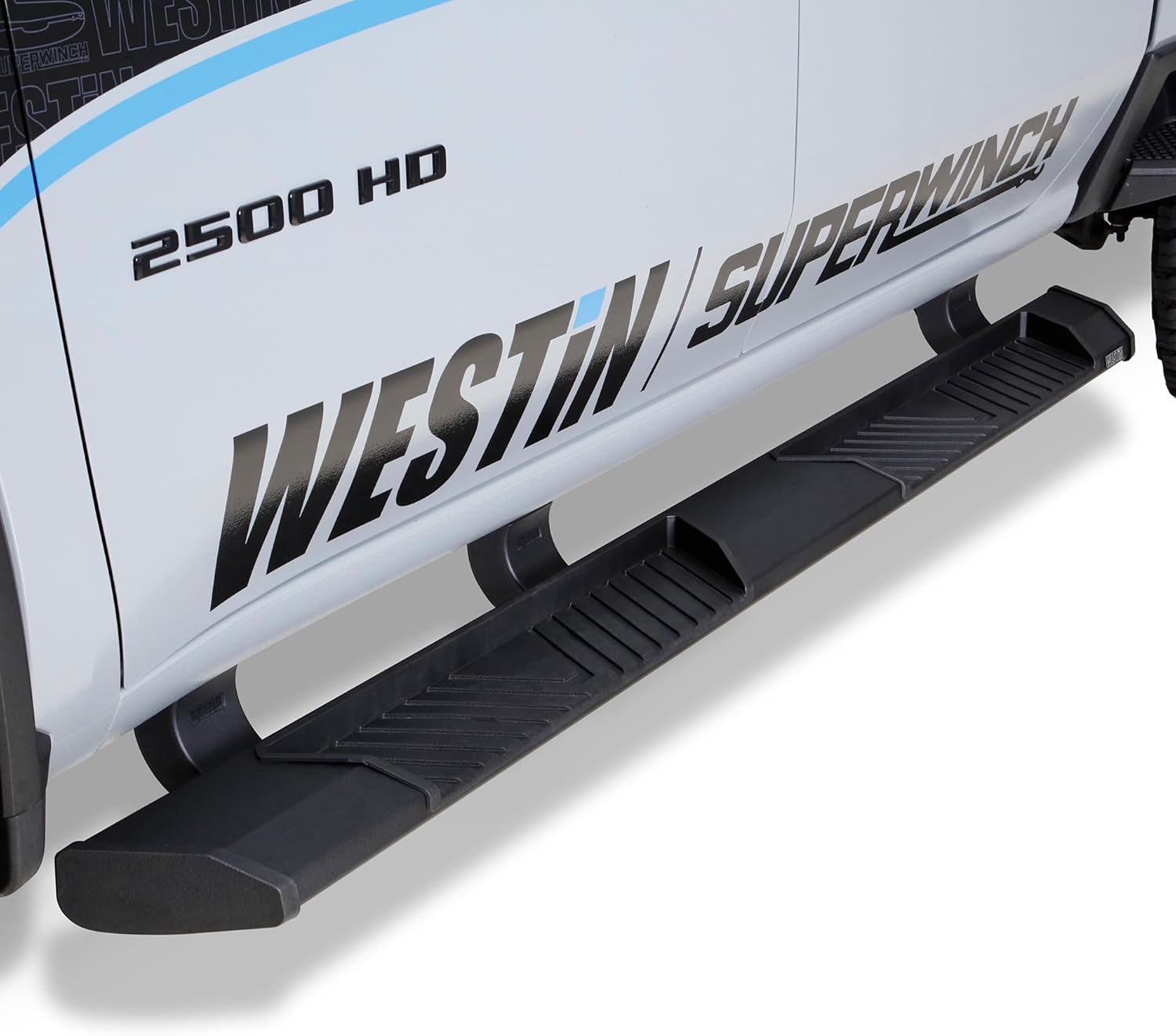 Westin 24-64765 AT6 Running Boards fits 2020-2026 Silverado Sierra 2500 3500 Crew Cab 6'5" Bed Textured Black Pair