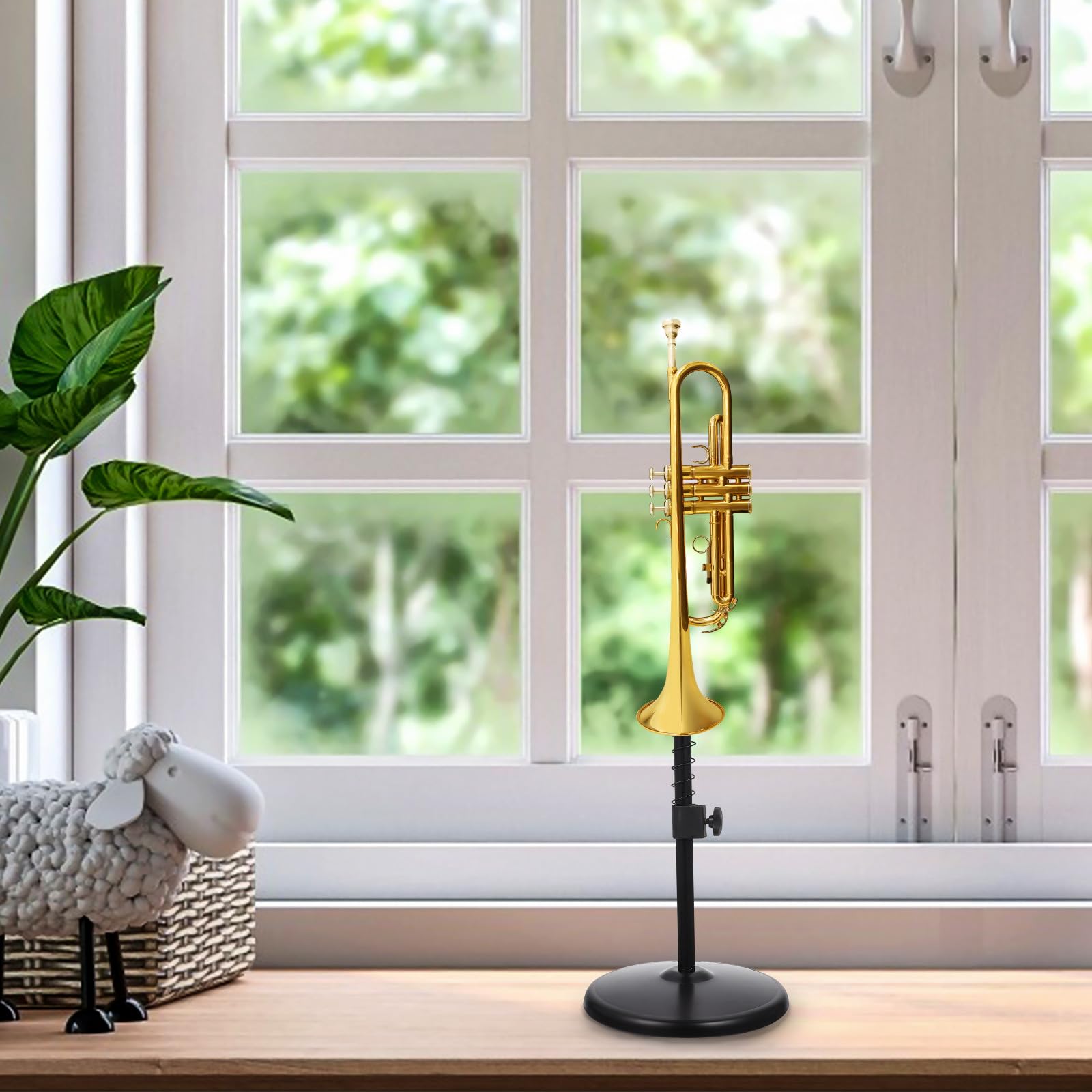 POPETPOP Supporto per Tromba in Ferro Spugna Eva, Espositore Stabile per Strumenti Musicali, Rack Portaoggetti per Trombettisti Principianti e Professionisti