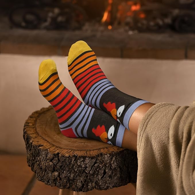 Calcetines de Pavo para Mujer y Hombre Rayas miniatura 2
