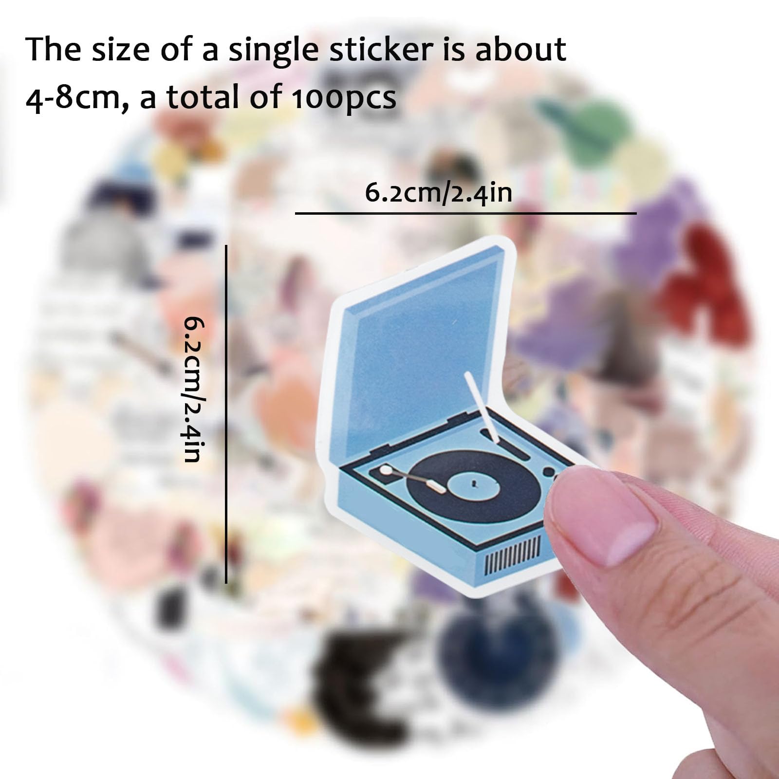 GWAWG 200 Pack Singer Stickers, Waterproof, Pop, Fashion Aesthetic Trendy Music Scrapbook Stickers for Laptop Water Bottles - Image 3
