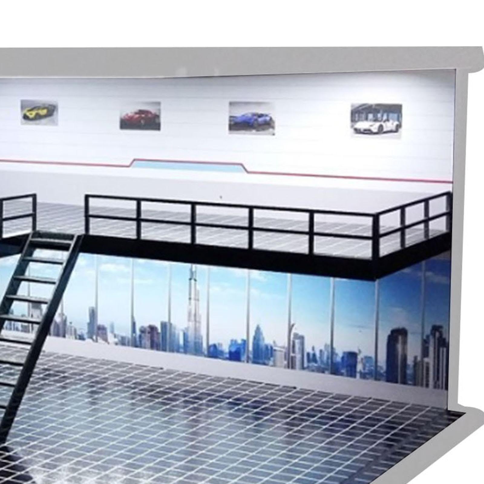 Vitrine für Modellautos Im Maßstab 1:64, Aufbewahrungsbox für Modellautos, Stadt Stilvoll