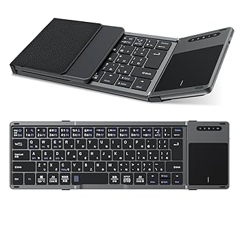 【特価商品】EWIN ワイヤレスキーボード Bluetoothキーボード 折りた 51bKZ+54+aL.jpg