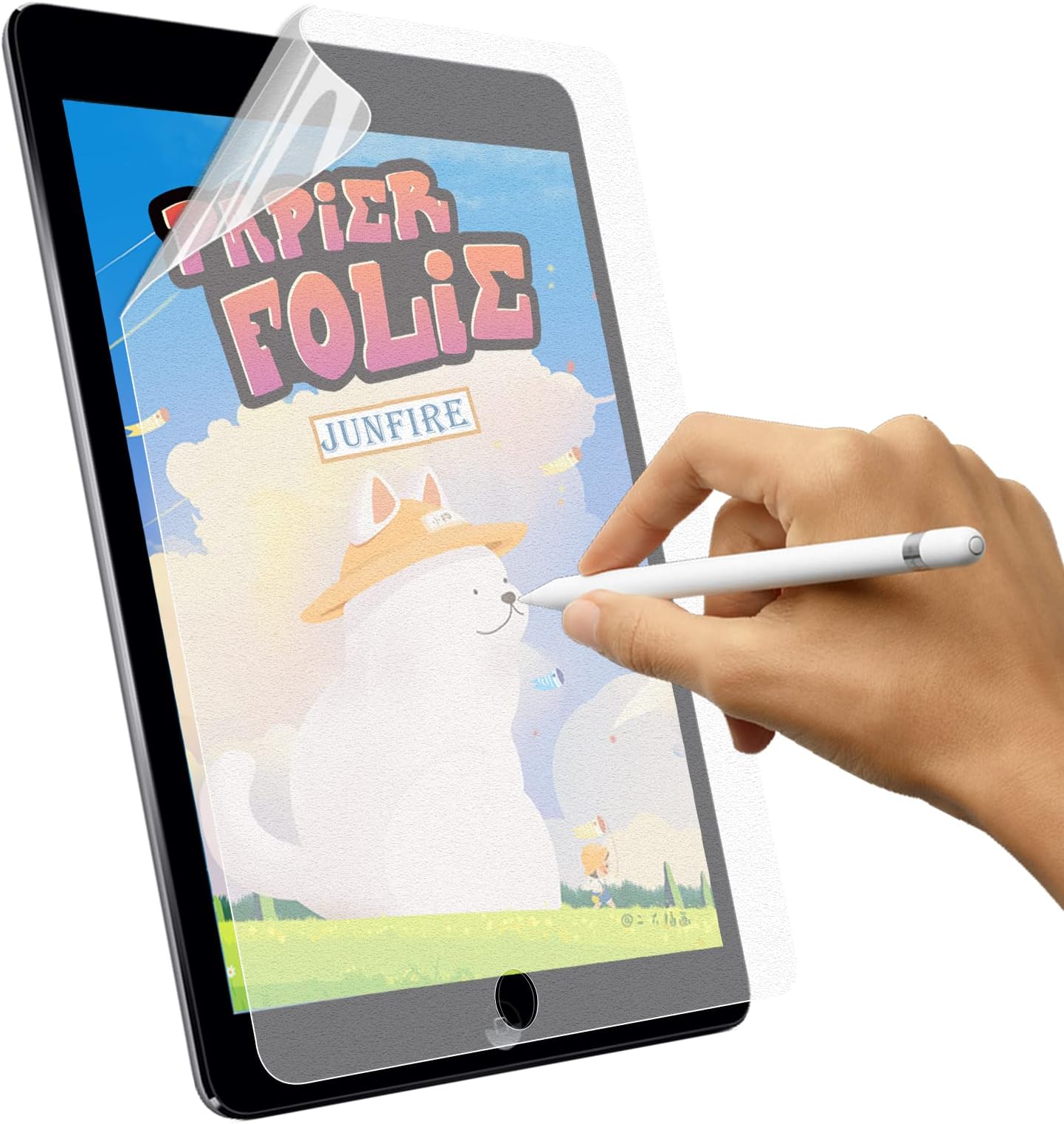 Junfire[2 Packs] Matte Tempered Glass Screen Protector for iPad 9th Generation 2021, iPad 8th/7th Gen 10.2 inch Screen Film, Anti Glare/Anti-Fingerprint/Bubble Free/Case Friendly/9H Hardness