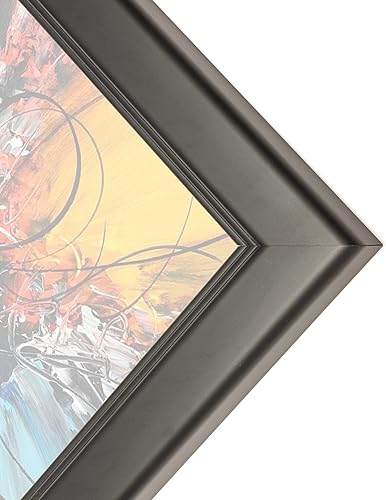 Miniatura 2 de Marco de madera completo contemporáneo negro de 12 x 15 pulgadas con parte delantera protectora acrílica resistente a los rayos UV, parte trasera de