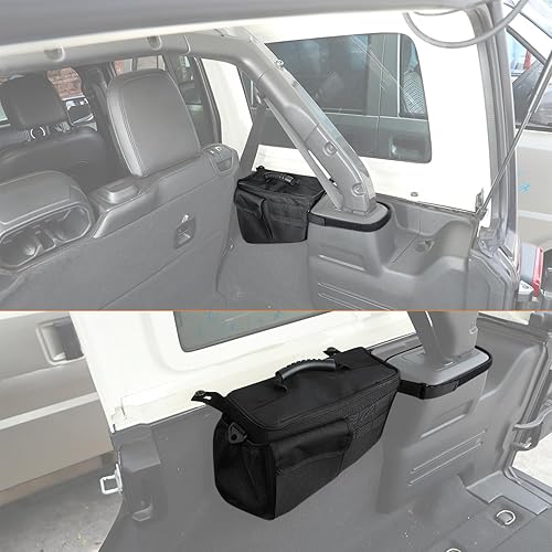 Miniatura 6 de YOCTM Cubo de almacenamiento para pozo de rueda, organizador de maletero trasero, bandeja de almacenamiento de carga compatible con Jeep Wrangler JL