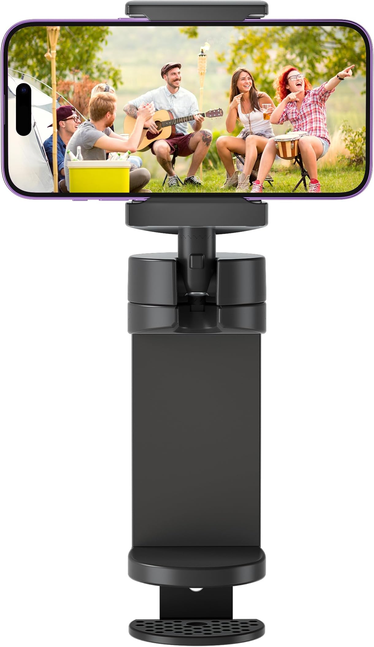 Wayona AWayona Airplane Travel Phone Airplane Phone Holder Travel Essentials, Double-Directional 360° Plus 180° Degree Rotation, Pocket-Sized Universal Handsfree Phone Mount for Hirplane Travel Holder