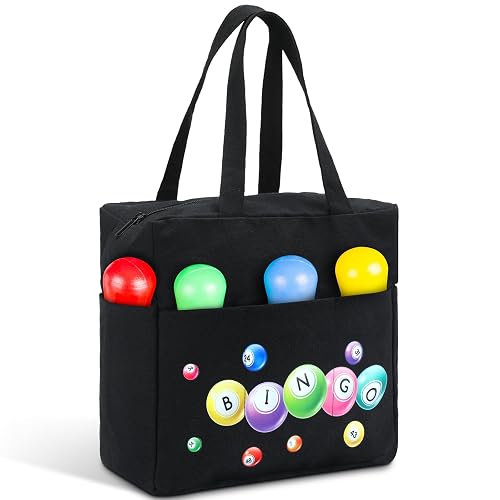 Windyun Bingo Bags Large with 10 Pockets for Daubers Dabbers