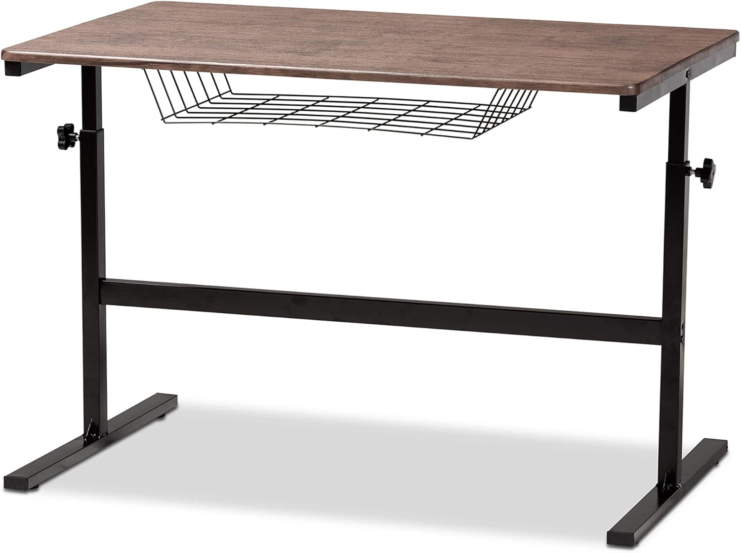 Baxton Studio Desks, Walnut/Black Home & Kitchen