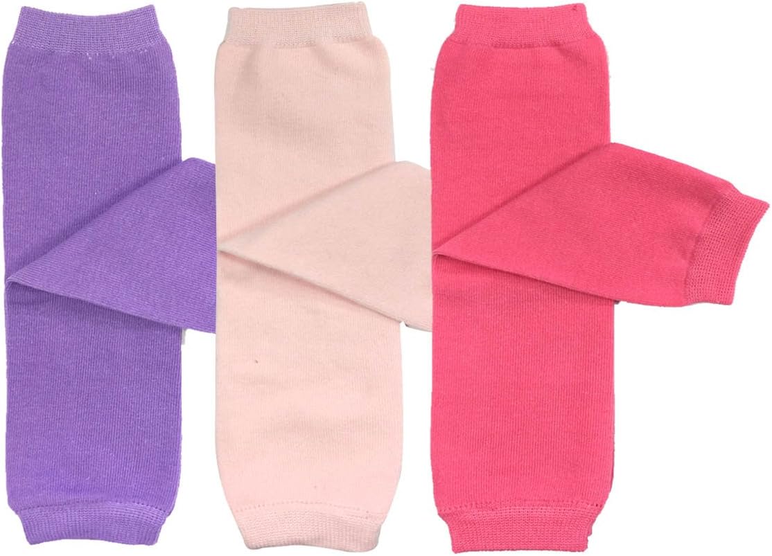 allydrew 3 Pack Solid Color Baby Leg Warmers & Toddler Leg Warmers