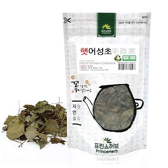 [Medicinal Korean Herb] Newly Harvested Houttuynia Cordata Dokudami/Yuxingcao/  Dried Loose Leaves, 3oz 86g