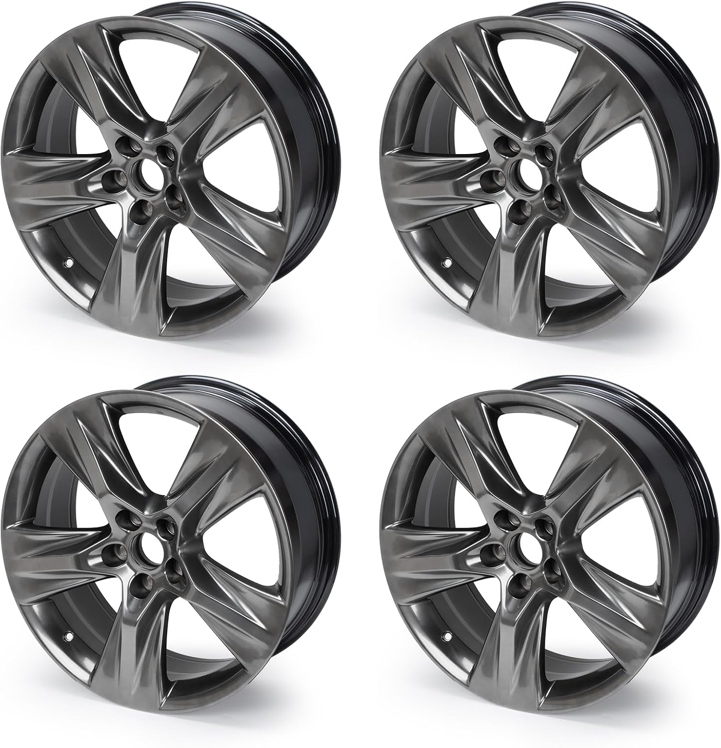 New 19 Inch 19x7.5 Inch Aluminum Alloy Replacement Wheel Compatible with Toyota Highlander 2014-2019, OE Direct Replacement Rim, Set 1