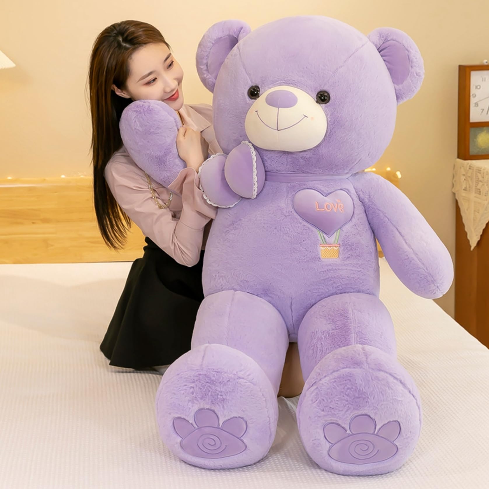 Amazon｜クマ 抱きまくら ピンク 100cm ぬいぐるみ 大きい