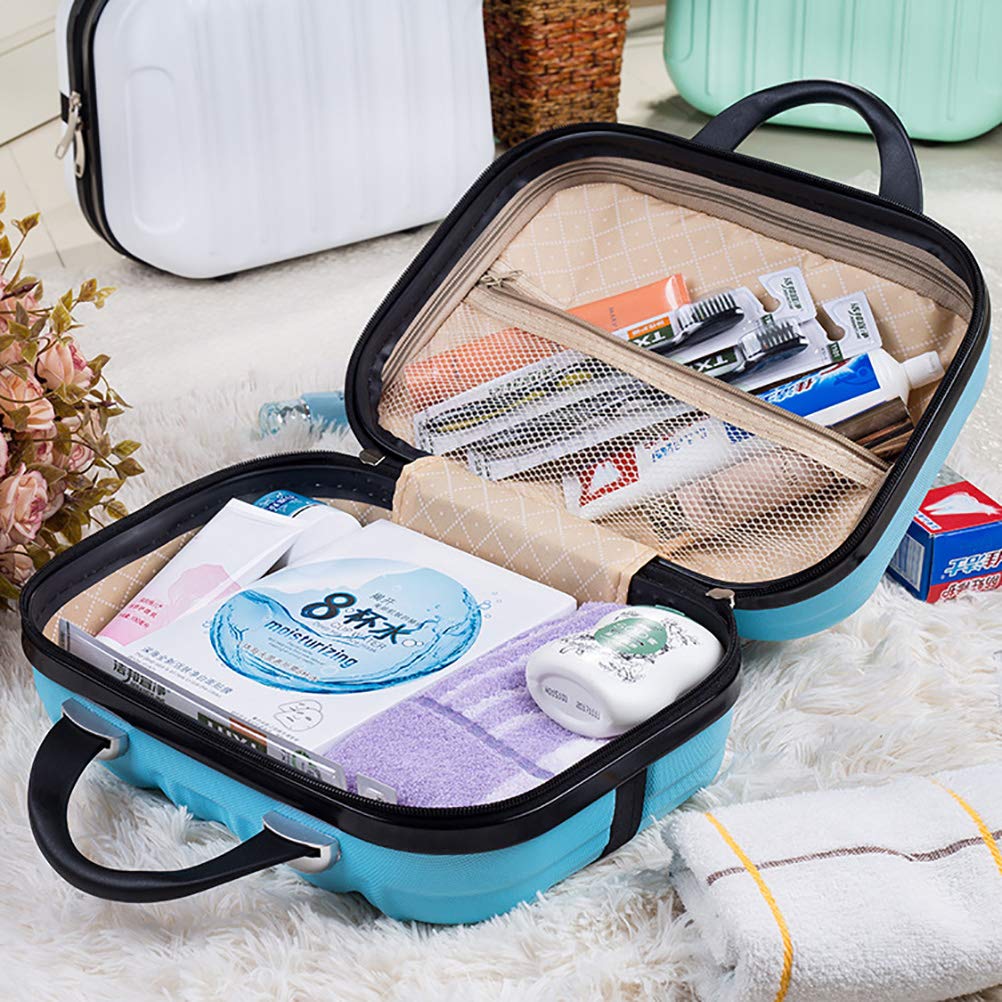 Kosmetyczka 35 cm, przenośny organizer podróżny, z elastycznymi paskami i podstawą odporną na zarysowania do kosmetyków, makijażu, podróży, Srebrny, Wspólne