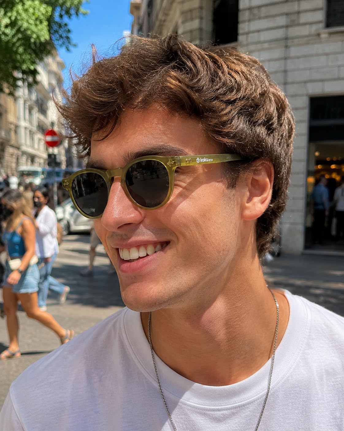 KOKU Eco – Gafas de Sol Unisex Sostenibles de Diseño Exclusivo, Fabricadas 100% con Material Reciclado, Lentes Polarizadas UV400 para Hombre y Mujer