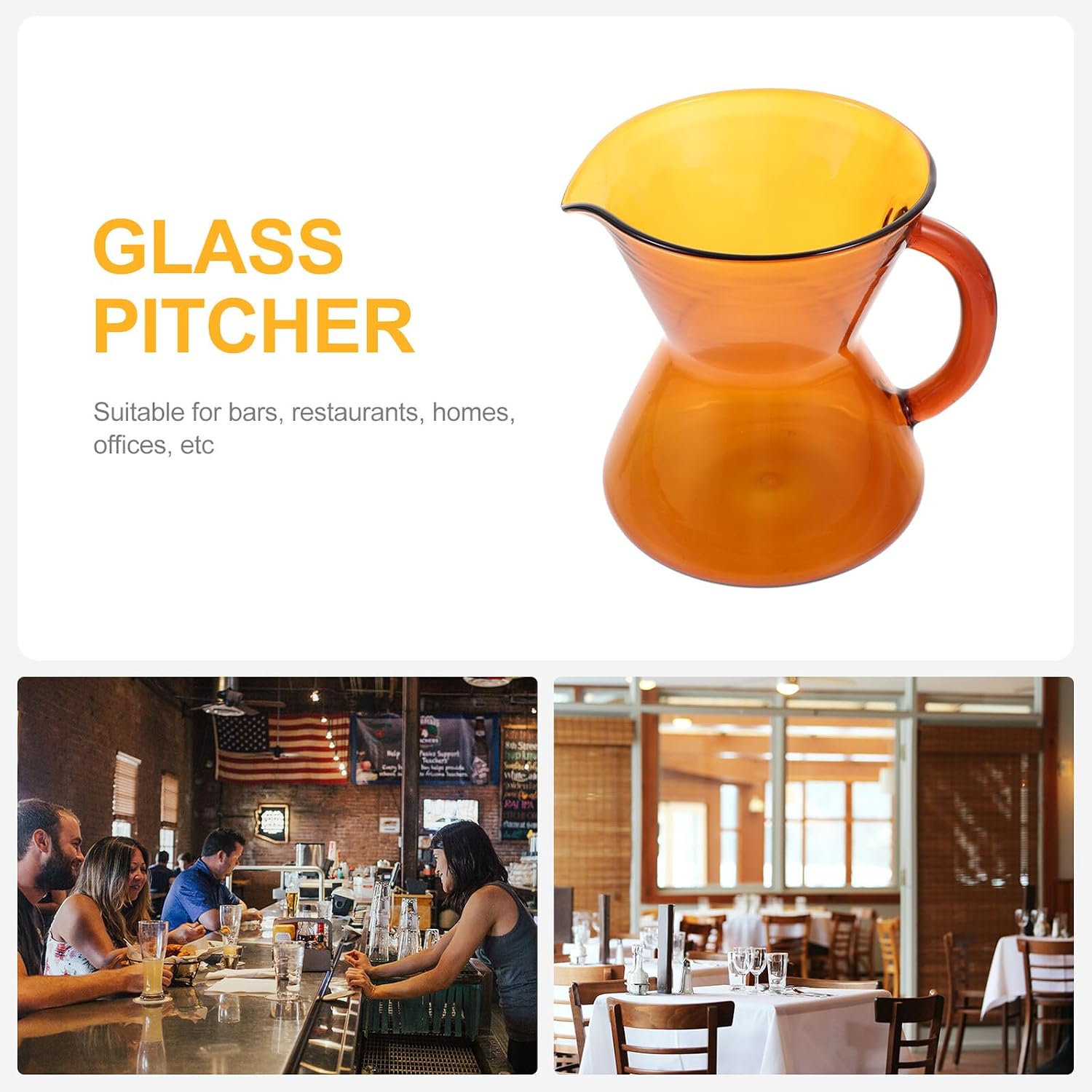 Heat-resistant Glass Coffee Pot with Anti-scalding Handle and Creative Pitcher Spout Transparent Elegant Mini Pouring Cup for Home Coffee Shops Restaurants and Kitchen Use
