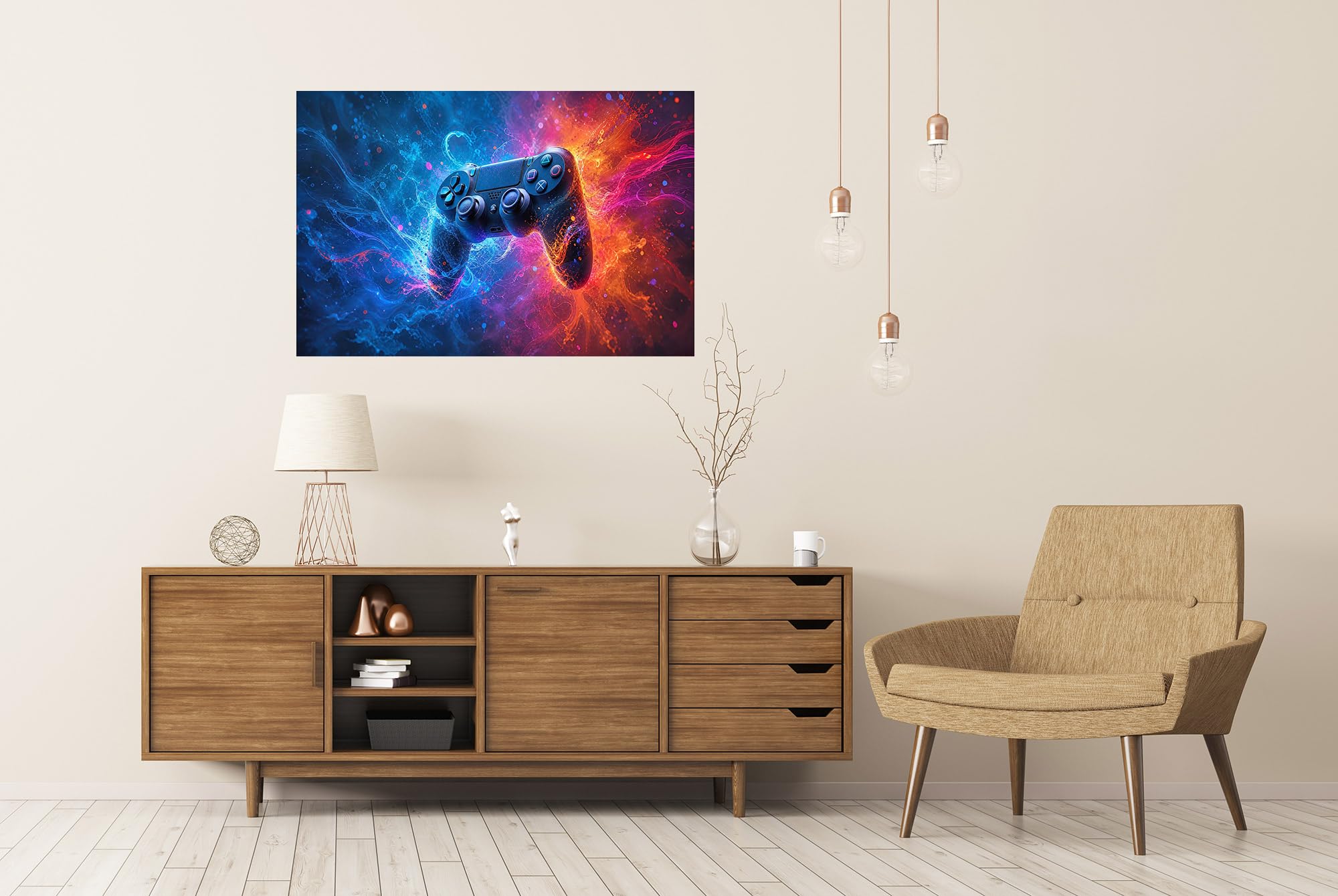 islandburner Póster de alta calidad, diseño de mando de juego fascinante para sala de juegos, perfecto para jugadores - gran formato