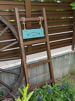 Amazon.co.jp: 木製ガーデンラダー （ガーデニング雑貨 ラダー