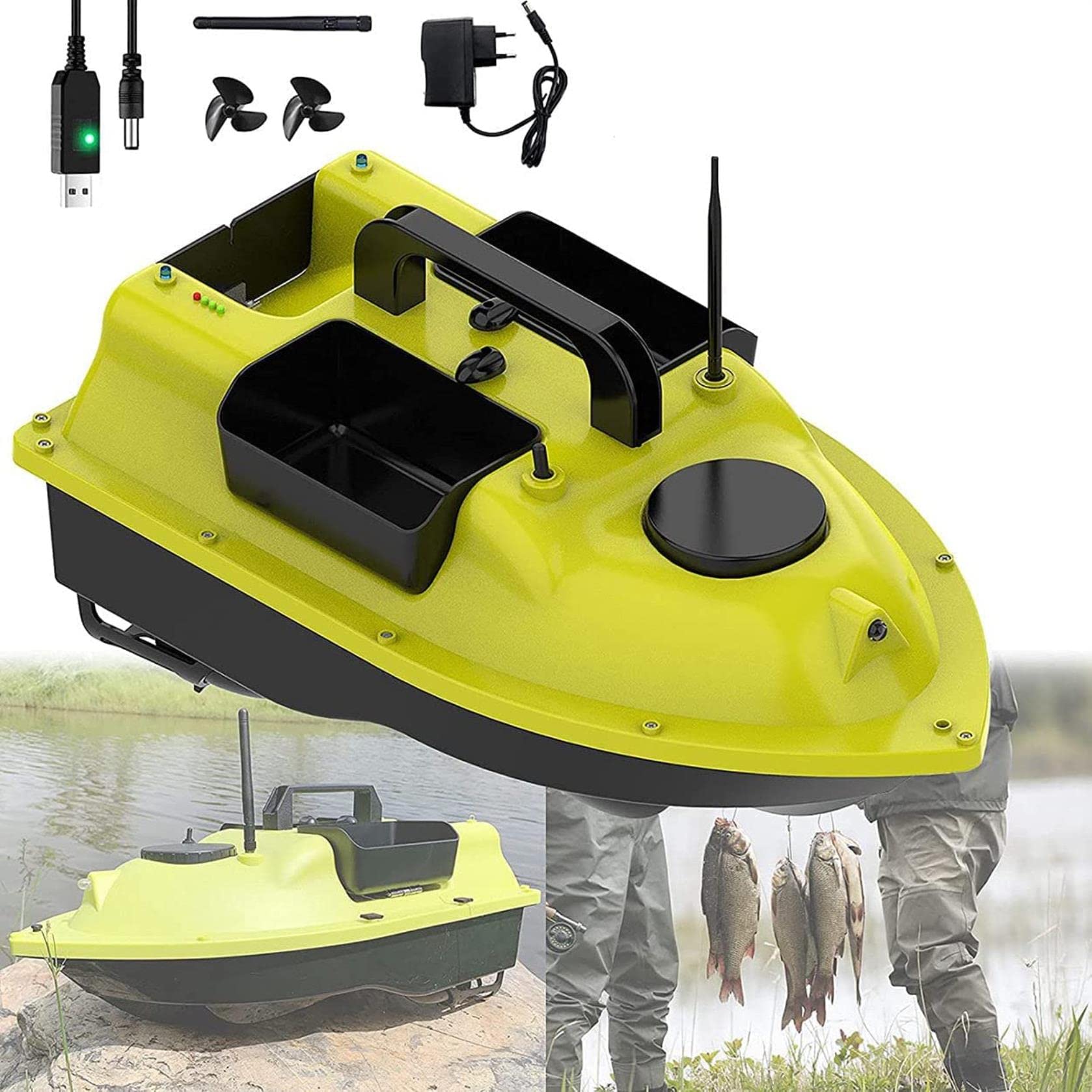 Bateau Rc de pêche avec GPS intégré pour ne plus perdre son spot