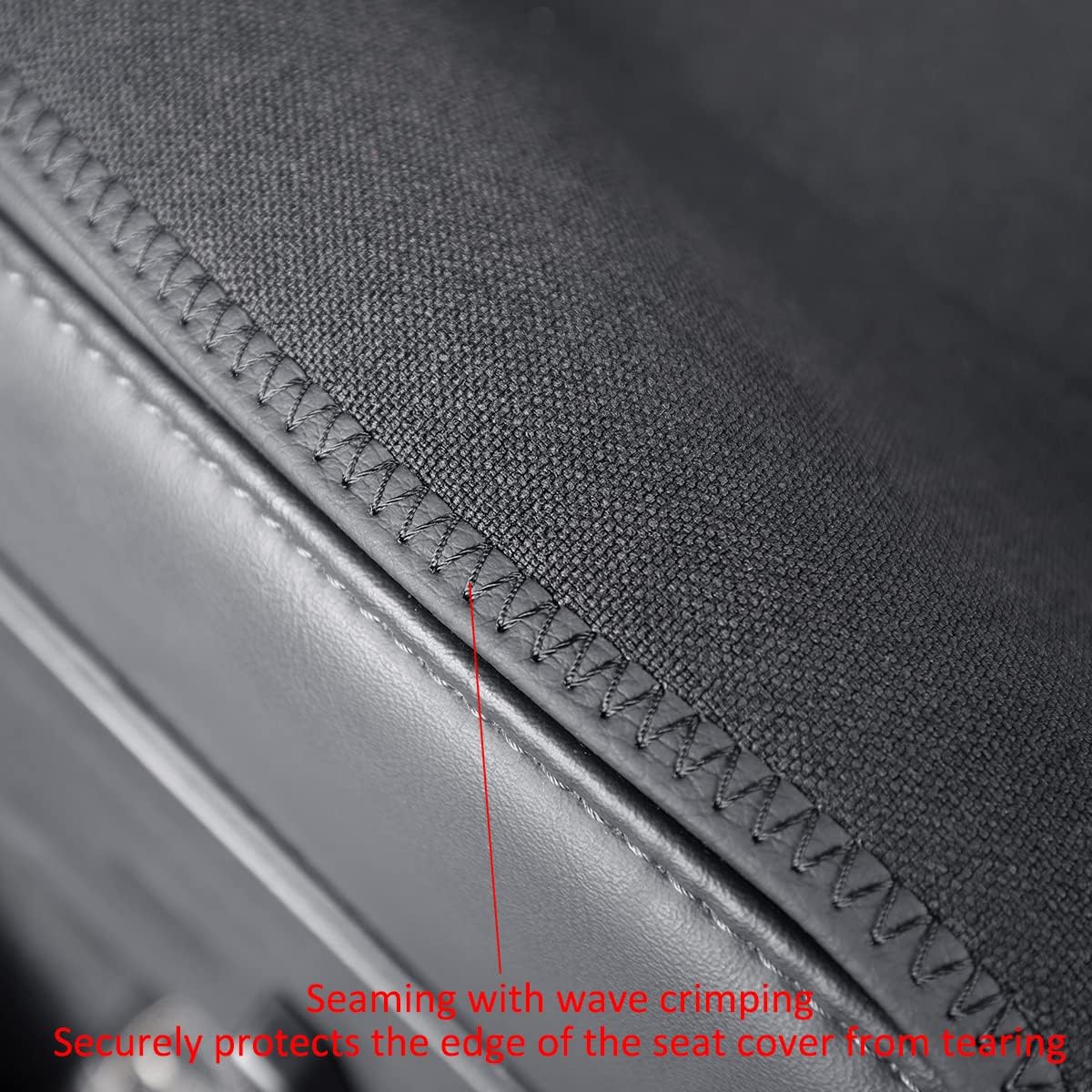 EKR Model 3 Seat Covers for Tesla Model 3 2024 2025 Long Range/Base(Not for Performance), SUV Seat Cover Full Set,Water-Resistant, Easy Clean,Airbag Compatible,Neoprene(Black)