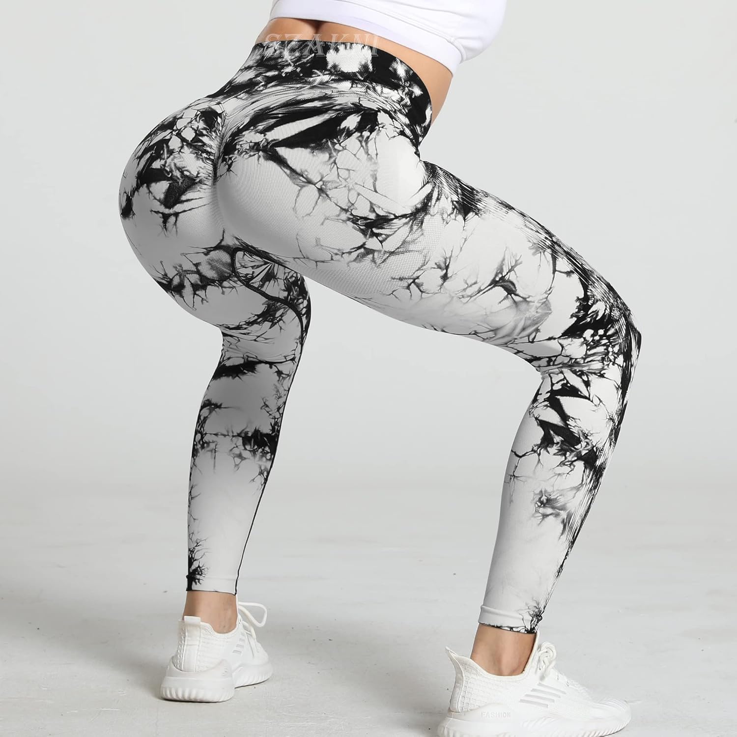 SZKANI Workout Leggings for Women Scrunch Butt Lifting Leggings Booty High Waist Yoga Pants Seamless Gym Tights - Image 3