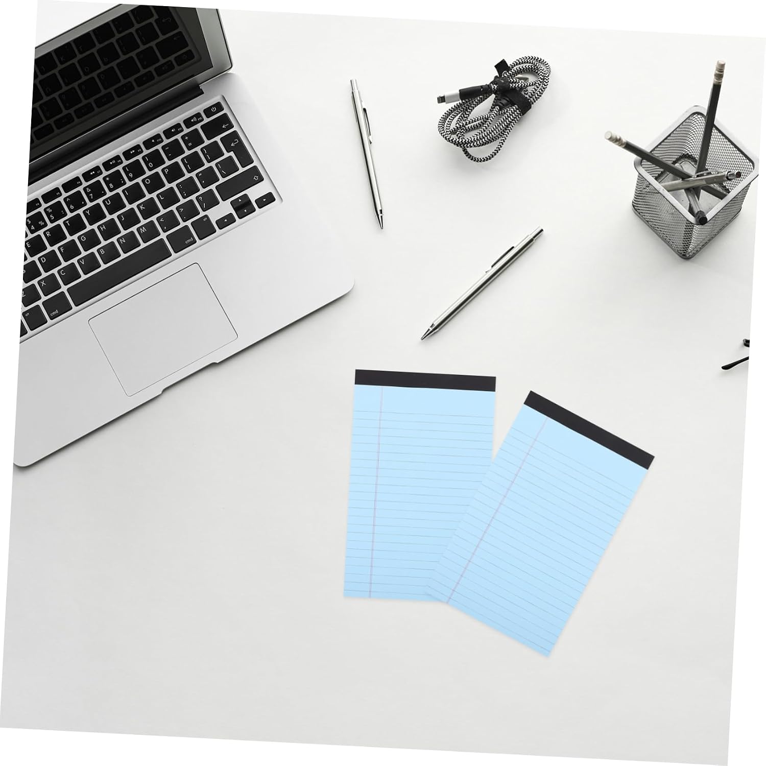 COHEALI 4pcs College Ruled Notebooks Lined Legal Pad Notebook for Office Memo Pad Tearable Pages Student Notepad Office Supplies